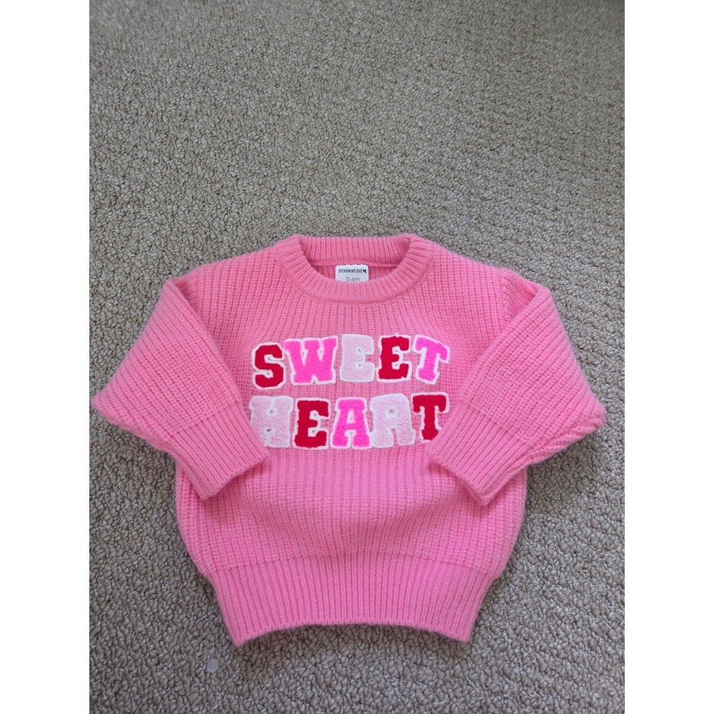 Spearmintlove baby girl sweater 0-6 mos